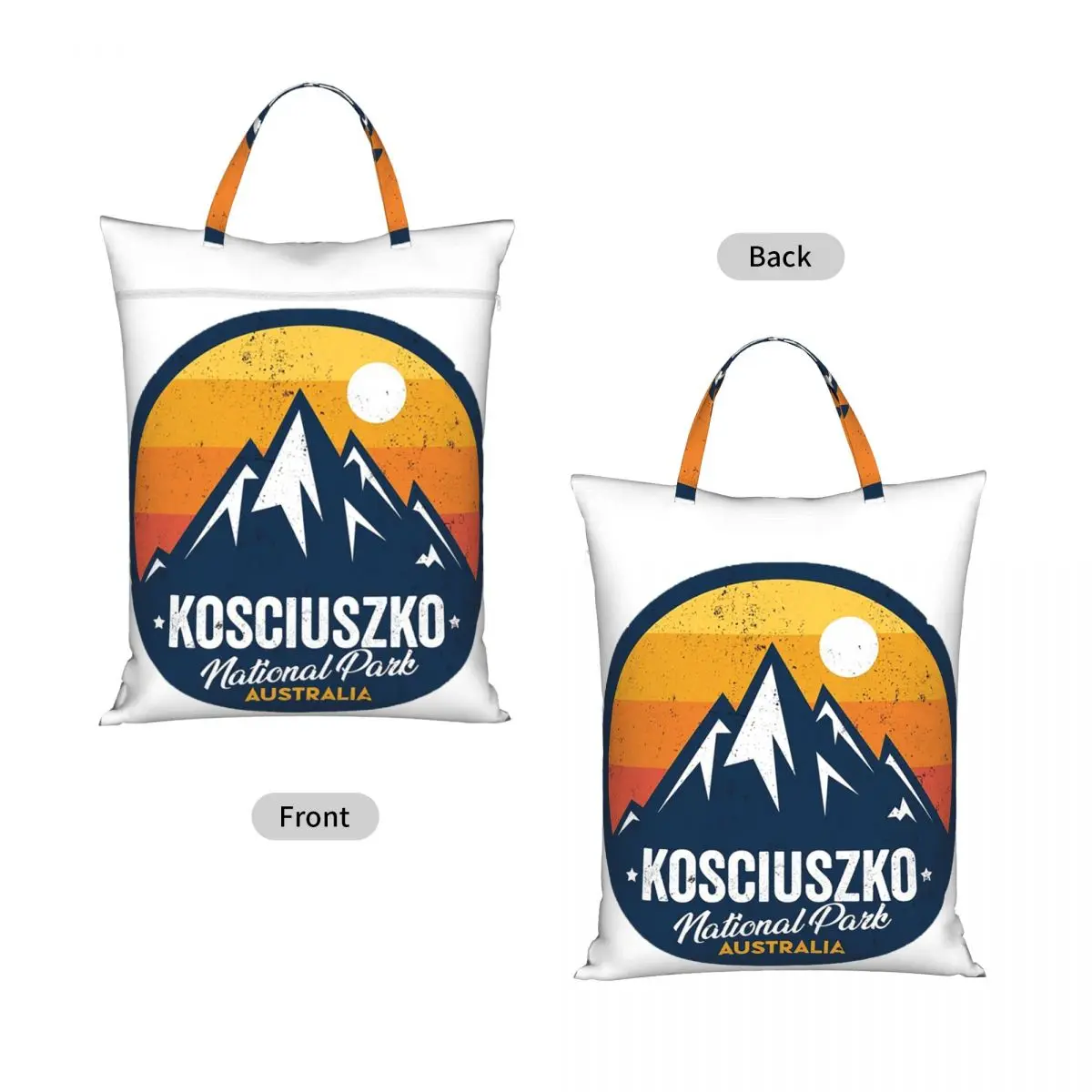 Mount Kosciuszko National Park New South Wales Australia Travel Laundry Bag Reusable Dirty Clothes Pouch Gym Yoga Washing Basket
