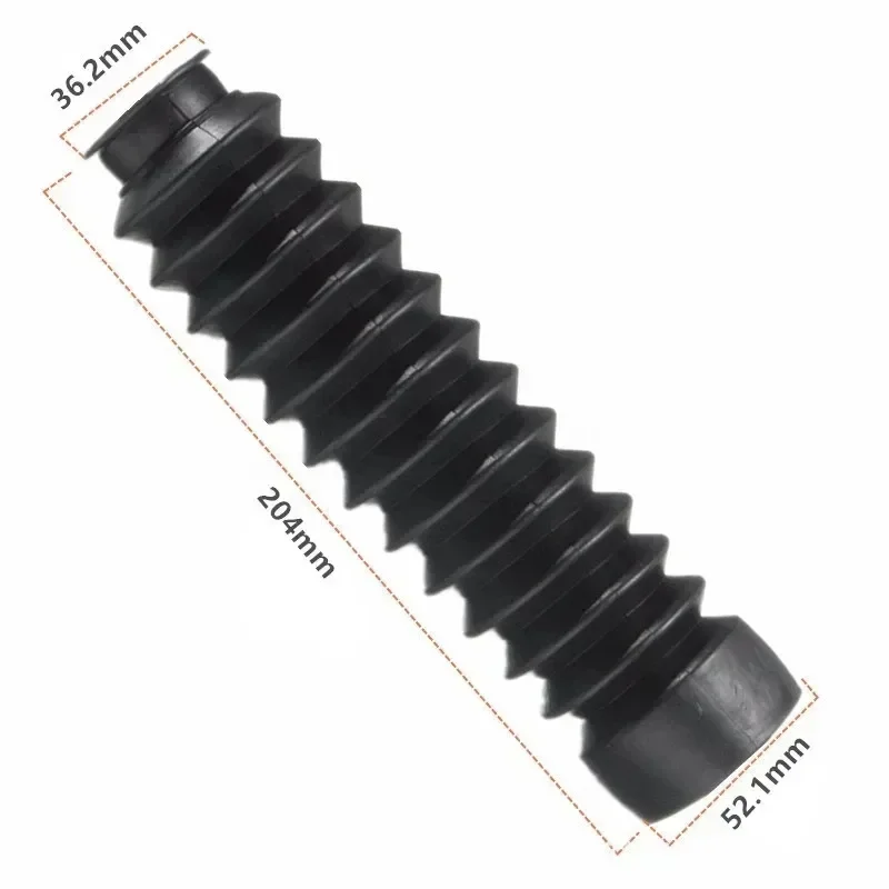 2Pcs Fork Bellows Front Black Universal Off-road Motorcycle  Boot Dust Cap 13 Section Rubber   NEW