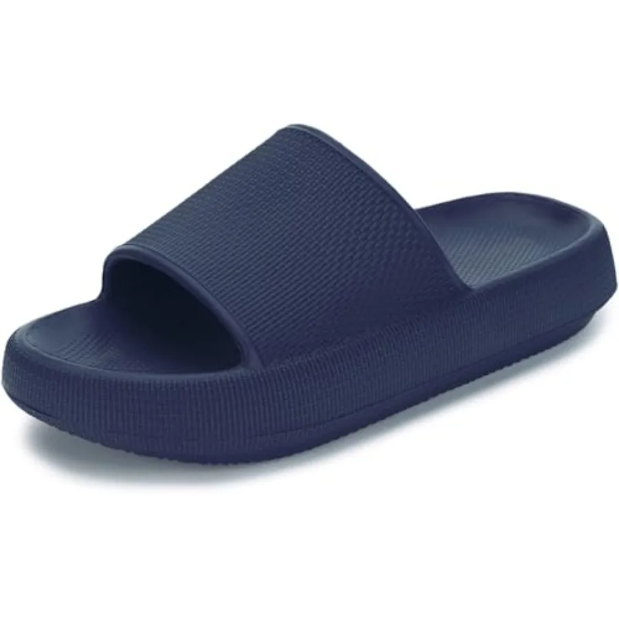 

Pillow Slippers for Women and Men House Slides Shower Sandals Cushioned Thick Sole