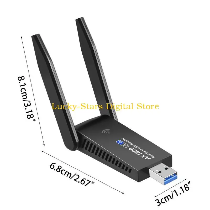 T3EE USB WiFi 6 อะแดปเตอร์ 802.11ax 1800Mbps 2.4GHz 5GHz USB Wi-Fi Wireless Card