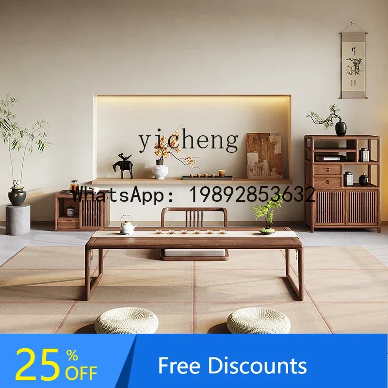 

tatami small low table zen tea table new Chinese balcony solid wood small coffee table