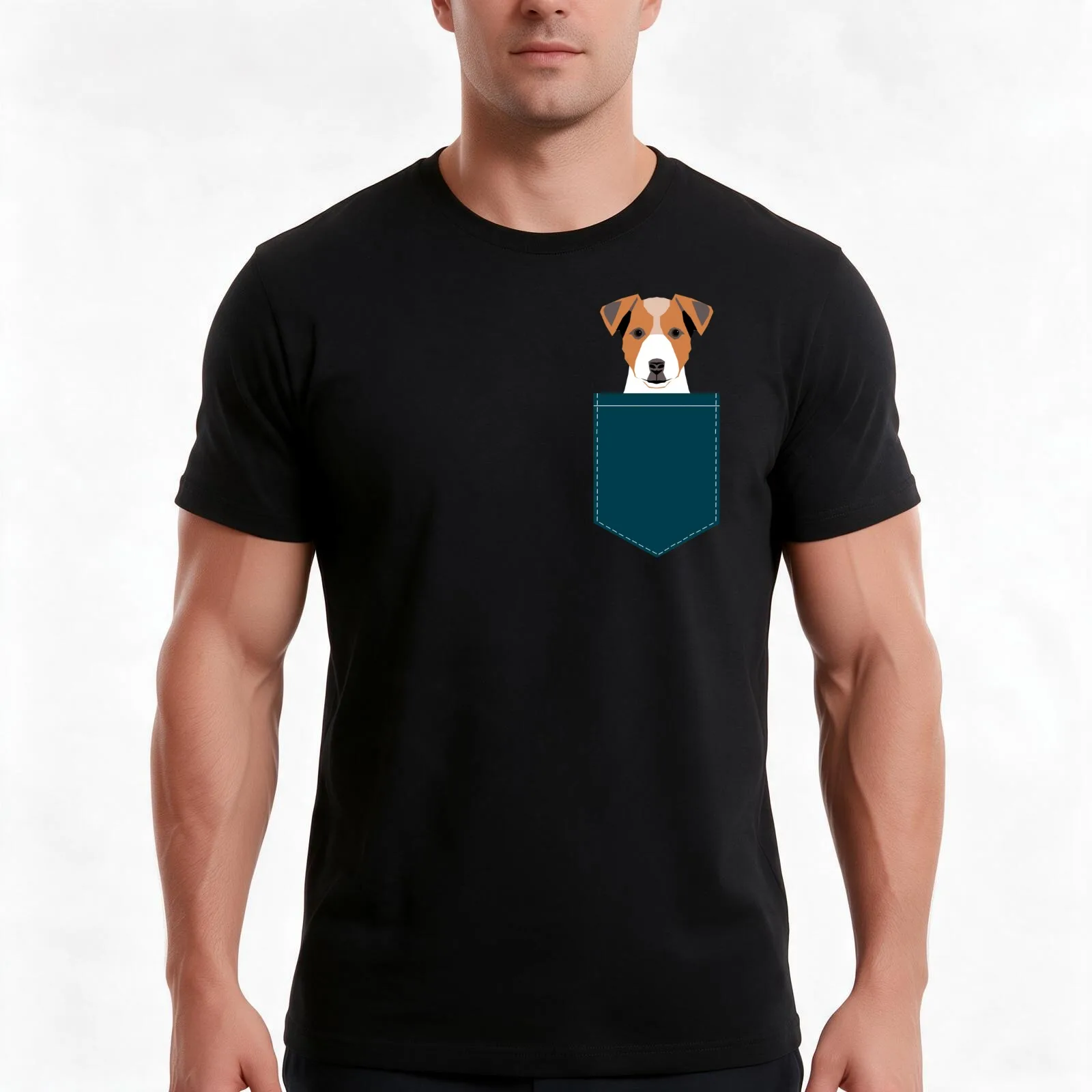 Bailey - Jack Russell Terrier phone case art print gift for dog people Jack Russell Terrier owners T-Shirt, Unisex Men Women