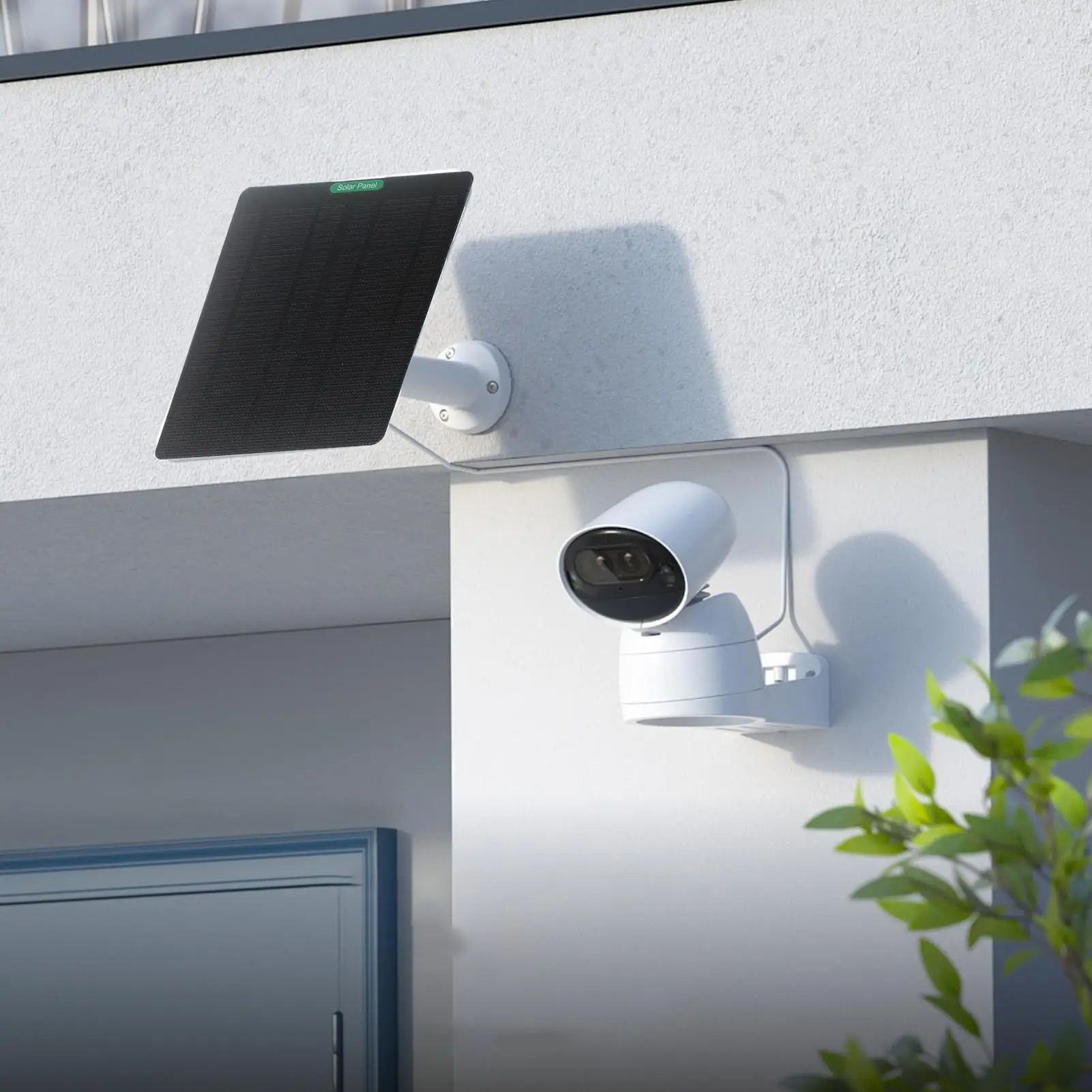 

Solar Charger For Doorbell Video Doorbell Charger 50w Camera Charging Panel Door Bell Accessories For Daily Hot Weather Outdoor