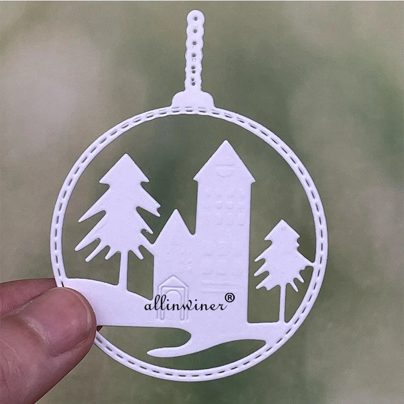 

Christmas Ring Tree House Metal Cutting Dies Stencils For DIY Scrapbooking Decorative Embossing Handcraft Die Cutting Template