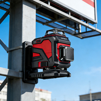 Green Laser Level - 12 Lines Floor/Wall Mode & 16 Lines 3D Projection, Auto Leveling, High Brightness for Indoor Outdoor Tools