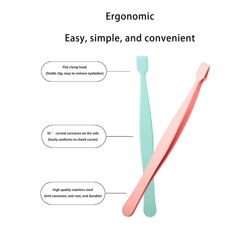 1 قطعة ملقط رمش السفلي عيون الملقط عالية الدقة المحمولة رمش أداة خاصة الملقط DIY بها بنفسك الرموش قضيب ماكياج أداة