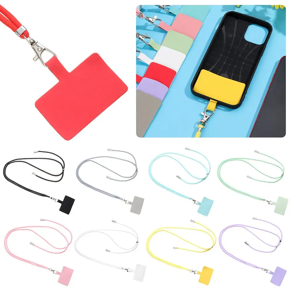 

Adjustable Universal Phone Safety Tether Keychain Chain Crossbody Neck Cord Phone Lanyard Patch Nylon Strap