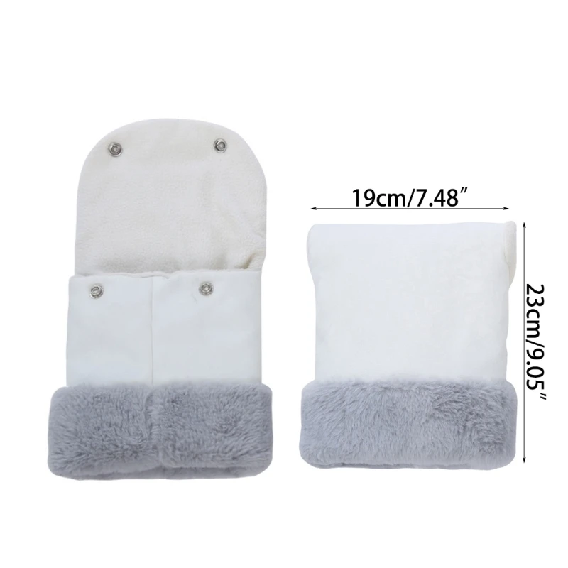 67JC 1 Pair Universal Stroller Hand Muff Winter Thermal Gloves Keep Your Hands Warm