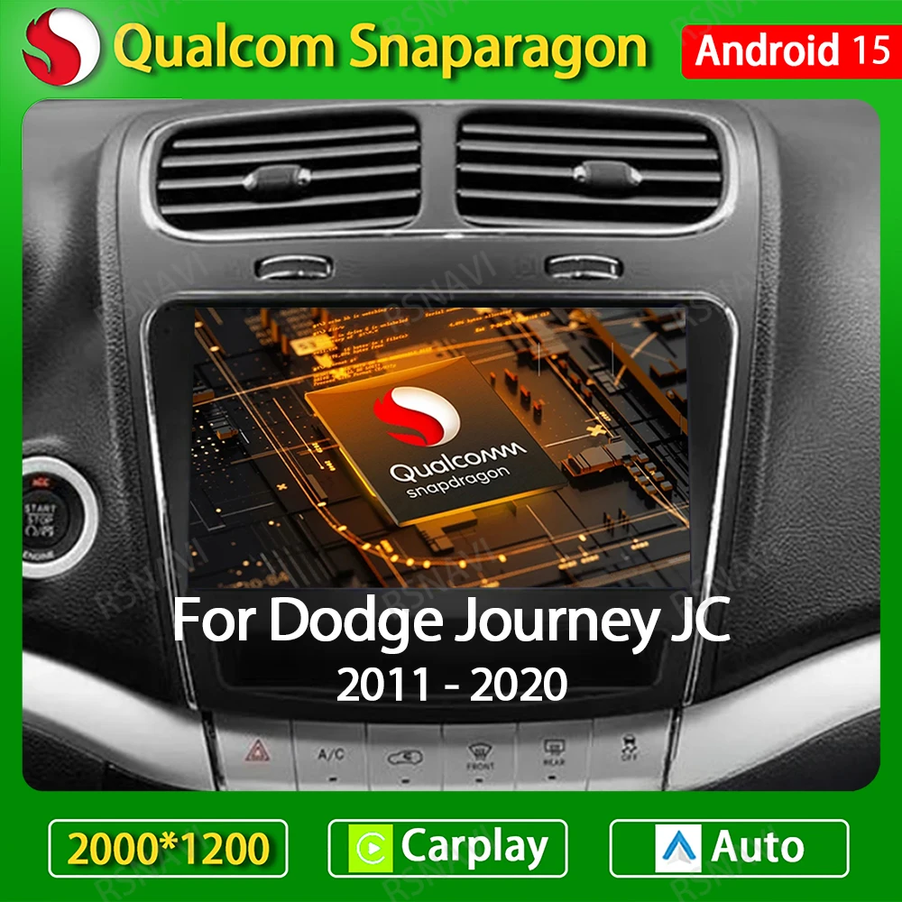 

Android 15 Car Radio For Dodge Journey Fiat Leap 2012 - 2020 Multimedia Stereo Video Player Carplay Auto 4G WIFI GPS Navigation