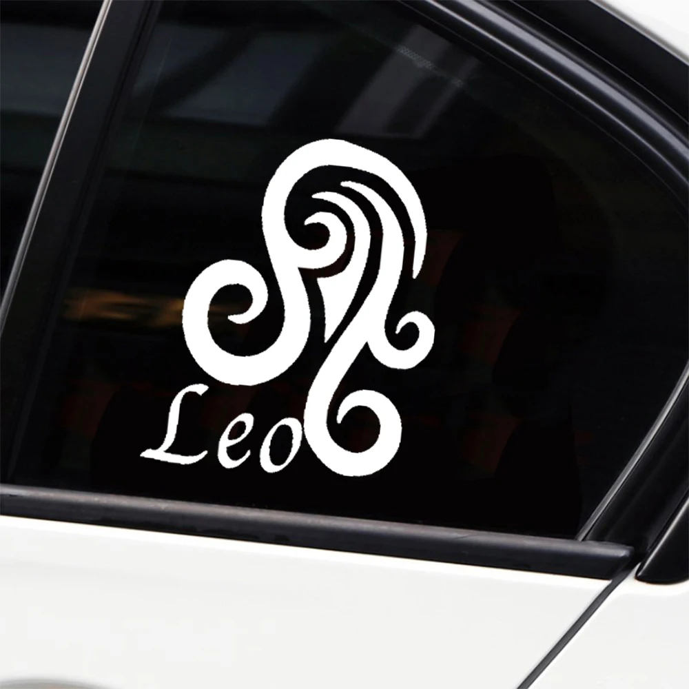 leo Astrology-Inspired Vinyl Car Stickers & Decals for Windows, Body Zodiac Enthusiasts