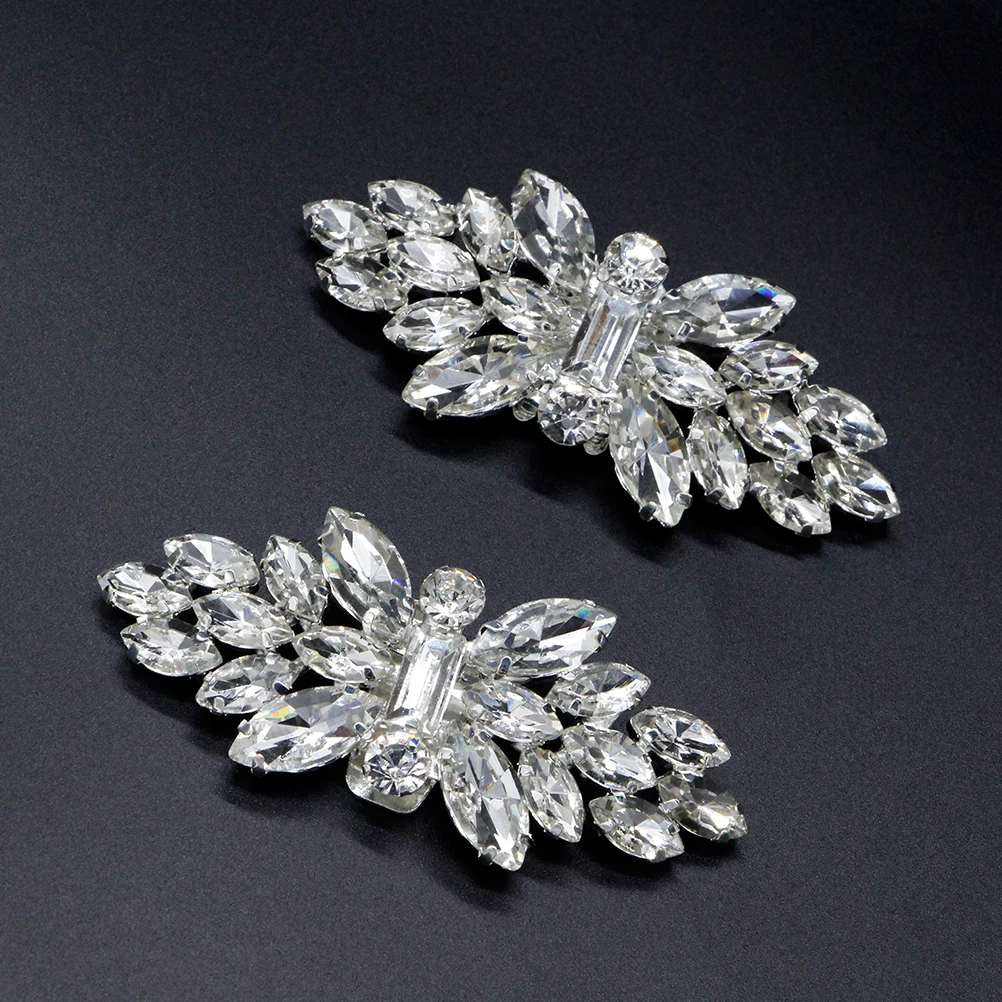 

Crystal Slipper Rhinestone Buckle Bride Brides Shoe Clips for Wedding Jewelry Accessories
