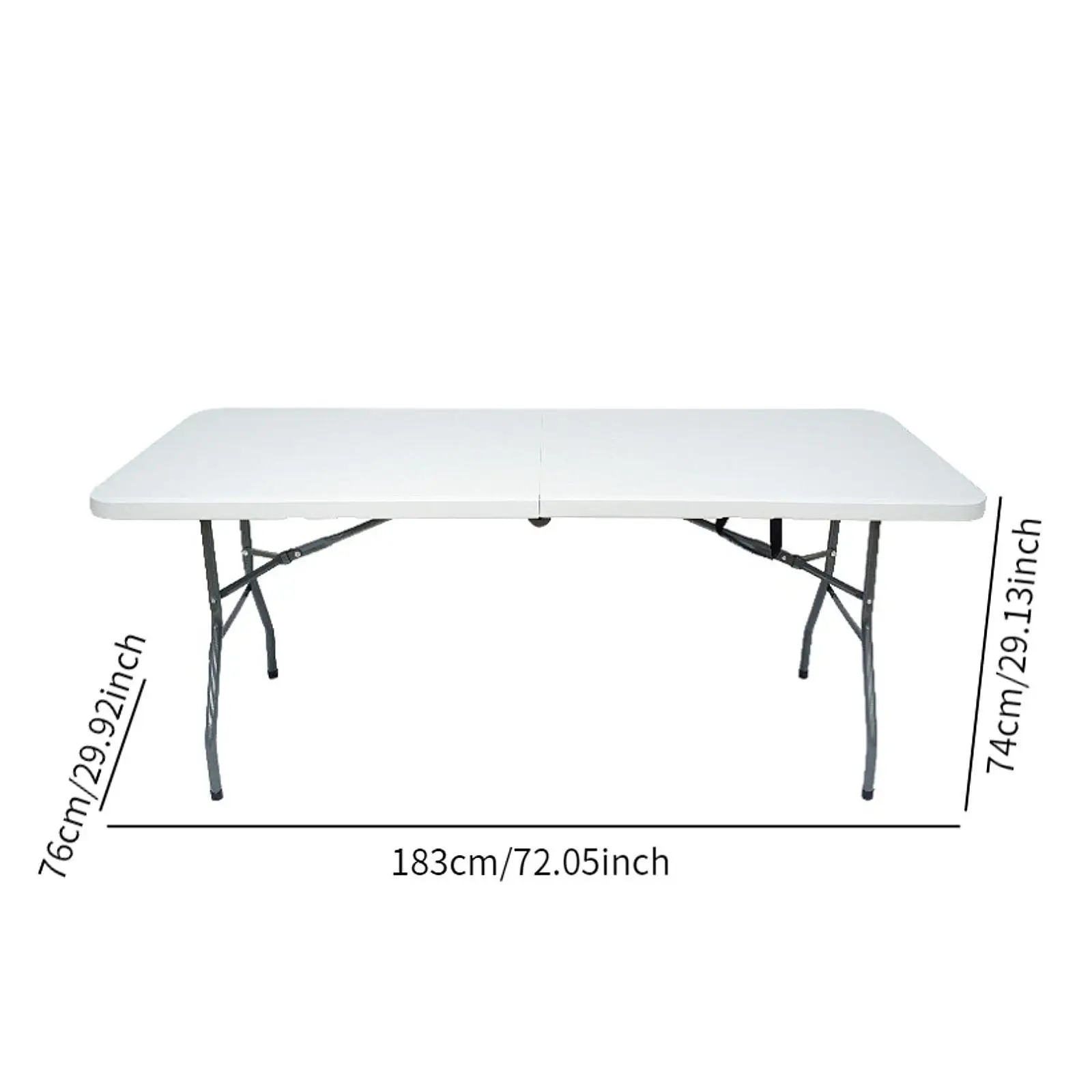 Foldable Table Picnic Table Rectangular Portable Multipurpose Dining Table Utility Folding Table for Party Camping Commercial