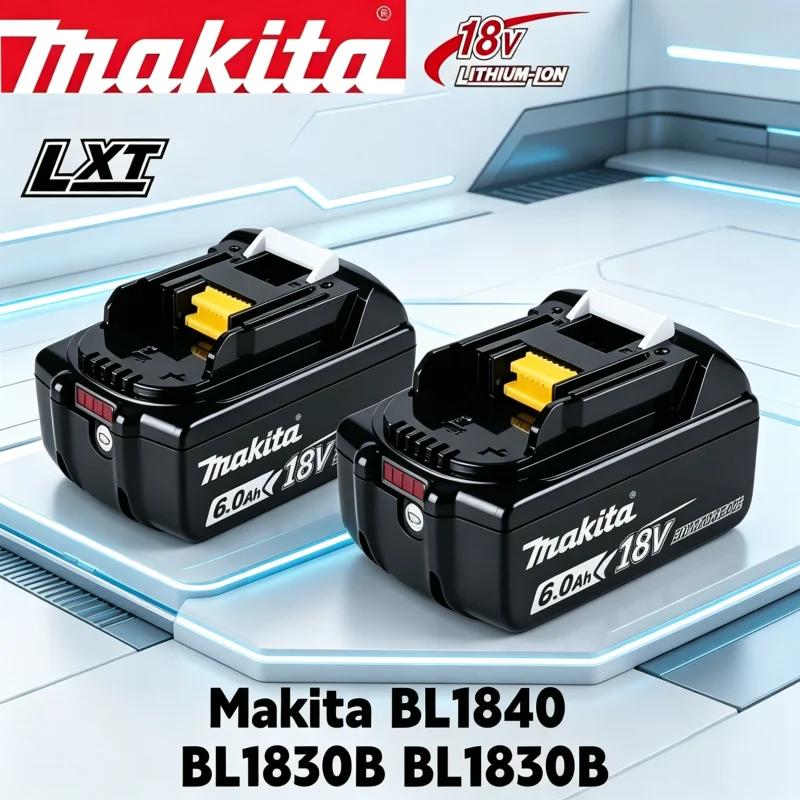Genuine Makita 18V 6.0Ah battery with charger set for Makita 18V power tool DDF487 DTW700 GBA404 DUC150Z DHR183Z