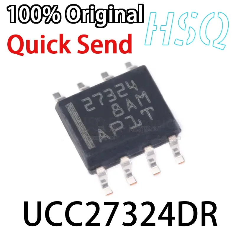 10PCS New Original 27324 UCC27324DR SOIC-8 Dual 4A High Speed Low Side Power MOSFET Driver Chip