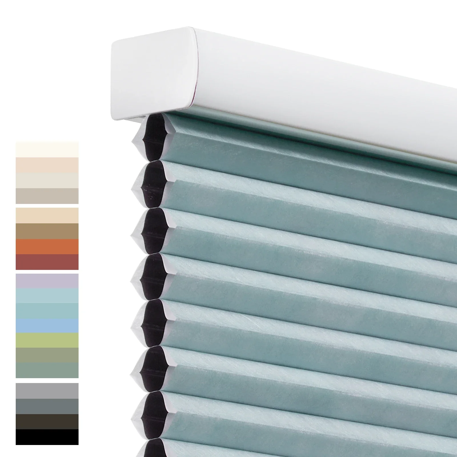 Blackout Cellular Blinds Honeycomb Shades Double Cells Cordless Windows Shades Saving Energy Thermal Insulation Custom