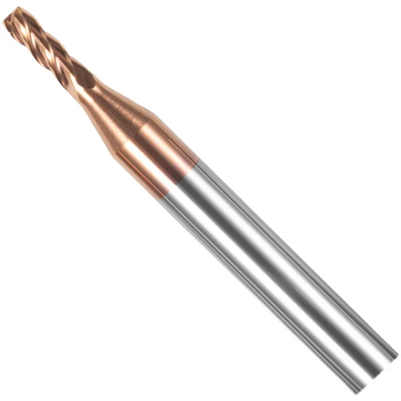 TULX Decimale Punt End Mill HRC55 CNC Cutter Gereedschap 4 Fluit D1.1-D5.9mm Carbide Wolfraamstaal Frees 4 6 Schacht Frezen