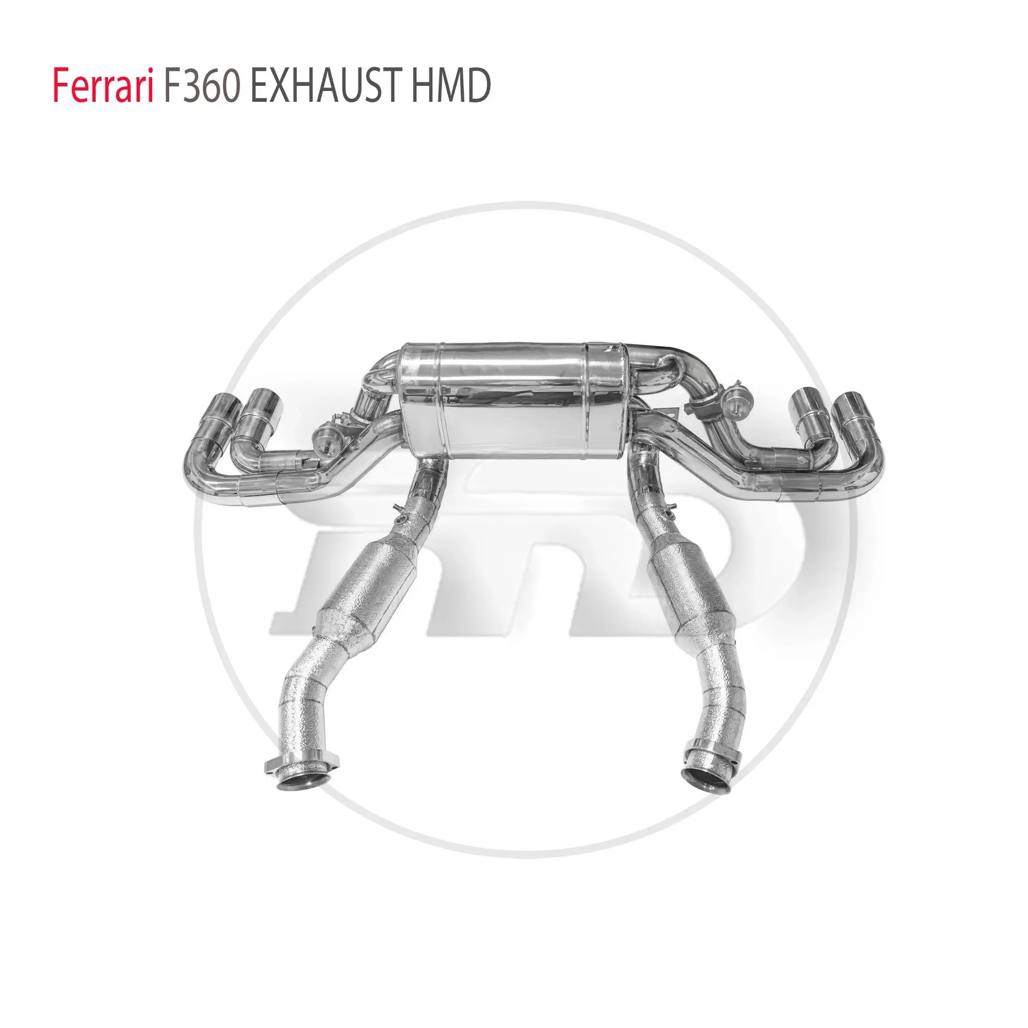 

High Flow Downpipe Catback for Ferrari F360 HMD Stainless Steel Exhaust System Valve Muffler Header WIth Catalyst