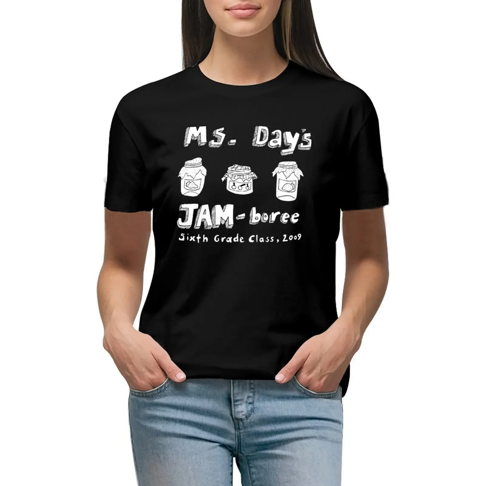 

Ms. Day's Jam-boree 2009 - New Girl T-Shirt hippie clothes sublime korean fashion western t shirts for Women