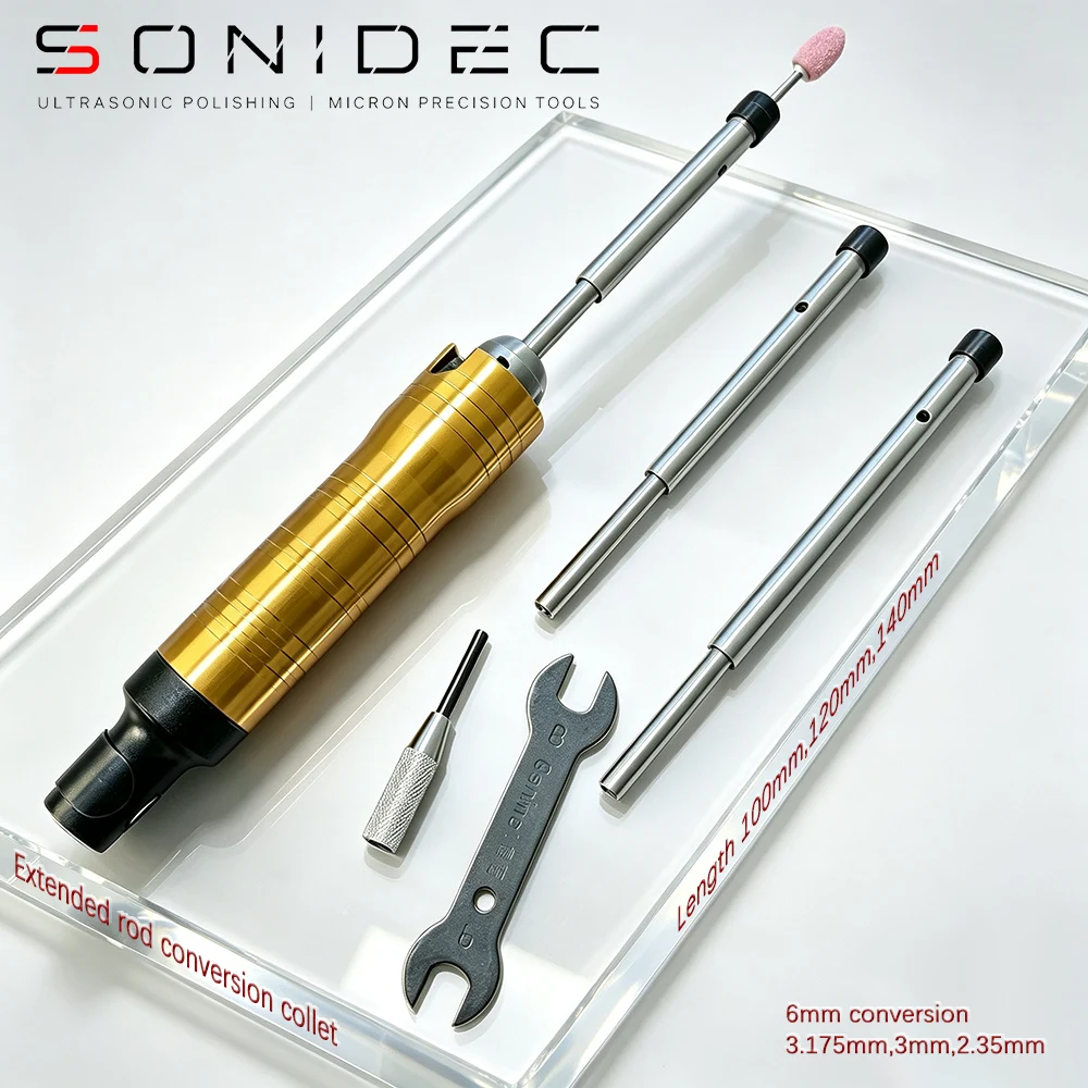 Luftschleifer-Verlängerungsstangen-Adapter, 6 mm auf 2,35 mm, 3 mm, 3,175 mm Spannzangenfutter, Hochgeschwindigkeits-Präzisions-Umrüstsatz zum Polieren