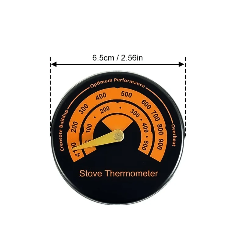Wood Stove Thermometer Magnetic Oven Stove Temperature Meter for Wood Burning/Gas/Pellet Stove/Stove Pipe Avoiding Overheat