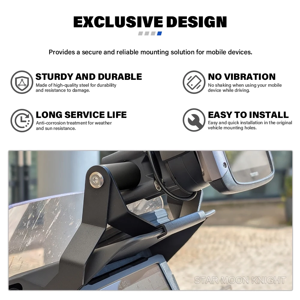 نظام تحديد المواقع والملاحة قوس حامل هاتف جبل لهوندا NT1100 NT 1100 2025 دراجة نارية الهاتف المحمول الملاح دعم قضيب الملحقات #5