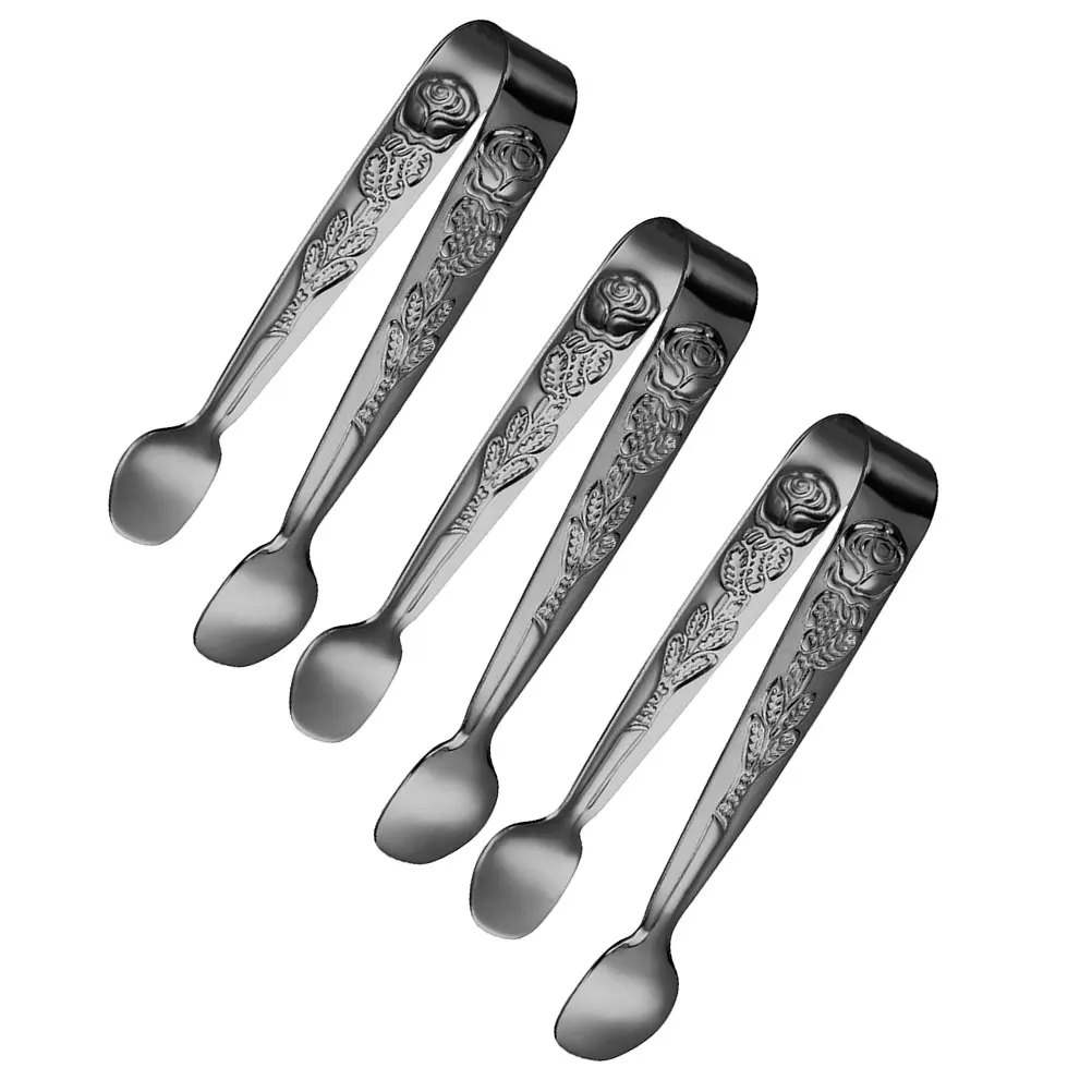 

Stainless Steel Tongs Mini Kitchen Tool Sugar Cube Ice Candy Serving tong Compact Food Gripper Buffet Utensil Portable Claws