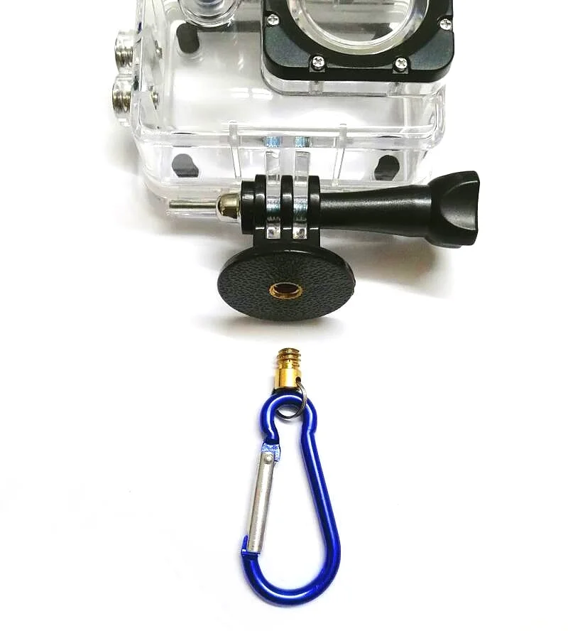 حلقة تسلق زر لـ Gopro Hero 13121109875   Xiaomi Yi 4K كاميرا الرقبة حبال المعصم حزام الأمان حبل SJCAM SJ6/8 واحد X3X4