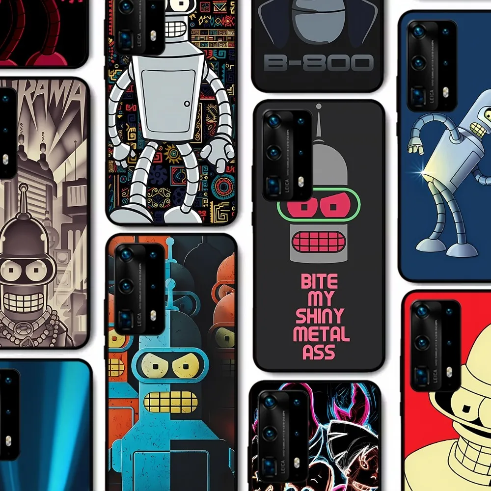 F-Futurama Bender Art Black Cover Phone Case For Huawei P 8 9 10 20 30 40 50 Pro Lite Psmart Honor 10 Lite 70 Mate 20lite