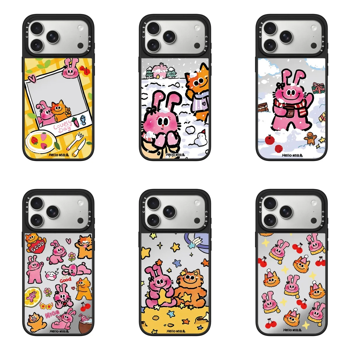 

Milk Silk Rabbit Phone Case Series Suitable for Apple Phones
