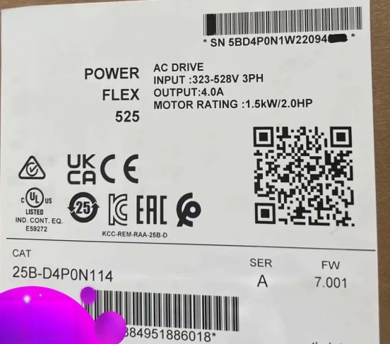 

Brand new orignial 25B-D4P0N114 753 AC Drive 25B-D6P0N104 25B-D6P0N114 PLC Controller 25BD4P0N114 Fast delivery