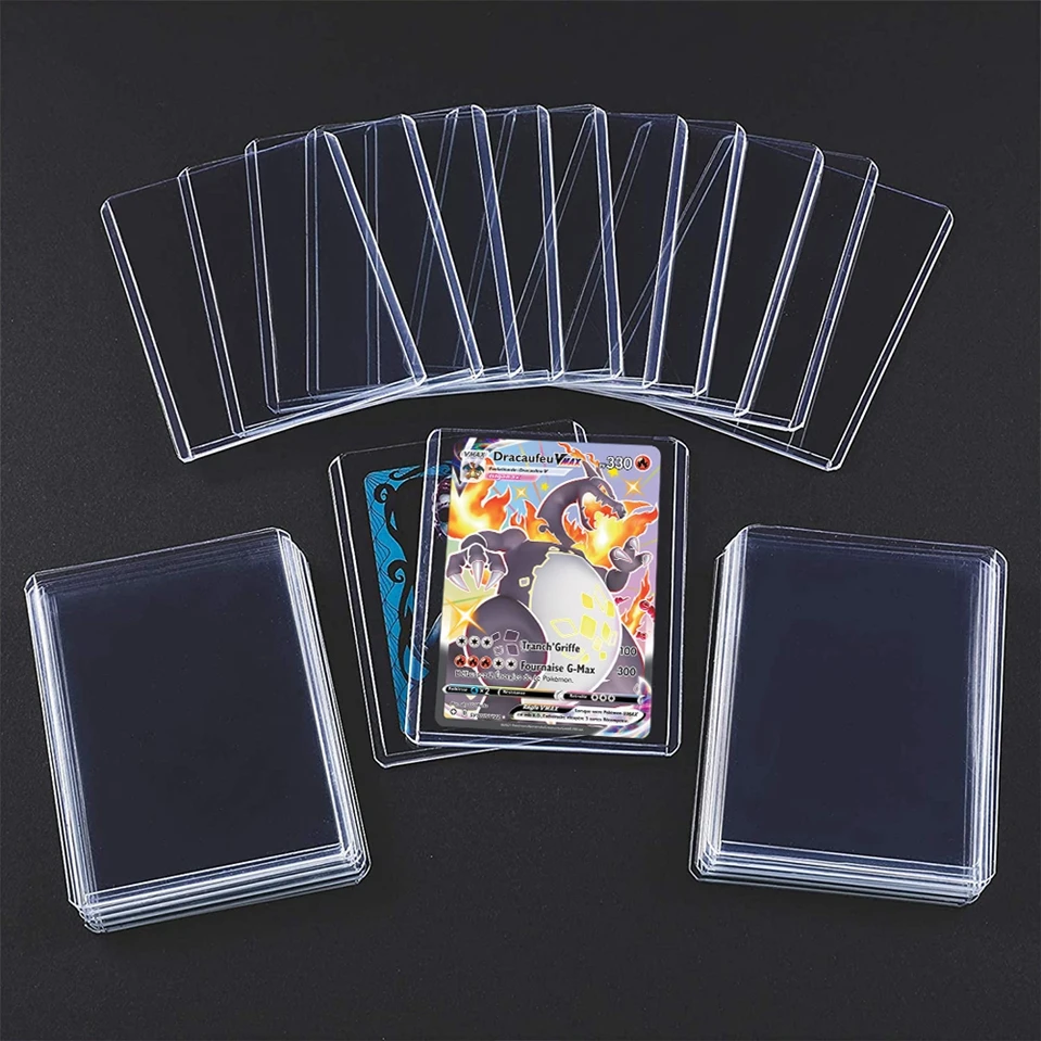 Game Trading Card Hard Plastic Sleeves Album Display Yugioh Pocket Monster Baseball Cards Protector Folder Playing Binder Holder