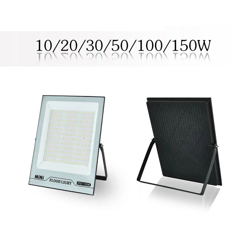 

Светодиодный прожектор 50W 150W, мощный, IP66, водонепроницаемый, уличный мини-прожектор для стен, ворот, гаража, сада