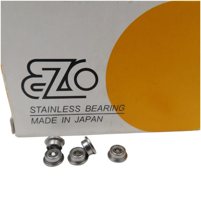 

10pcs JAPAN EZO stainless steel flange bearing F681HXZZ 1.5*4*2 mm LF-415ZZ high precision flanged miniature ball bearings