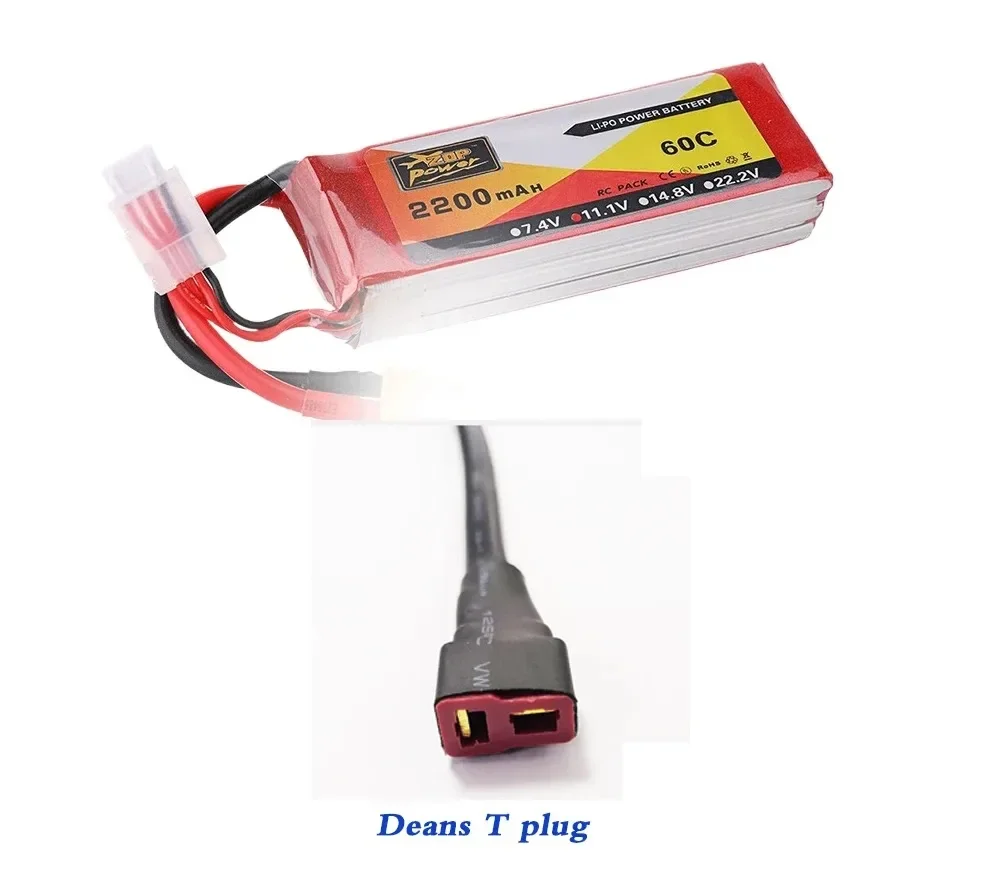 Batteria LiPo 11.1V 2200mAh 3s 60C per elicottero RC Quadcopter Drone auto aereo con batteria T JST XT30 XT60 3S 1P