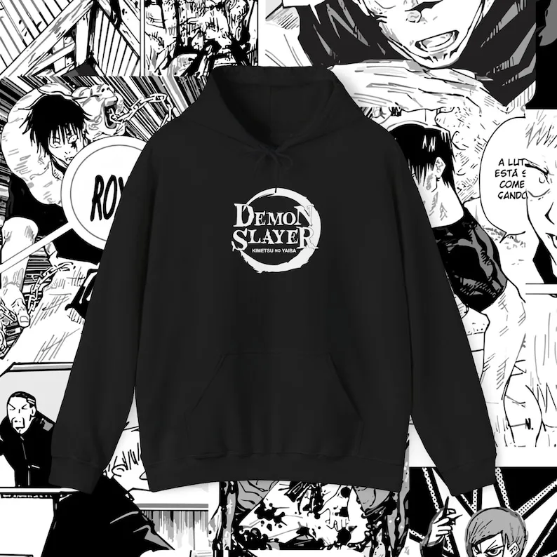 Rengoku Kyojuro Kimetsu no Yaiba Demon Slayer Hoodie Anime Sweatshirt Trendy Manga Clothing Anime Merchandise Unisex Casual Wear