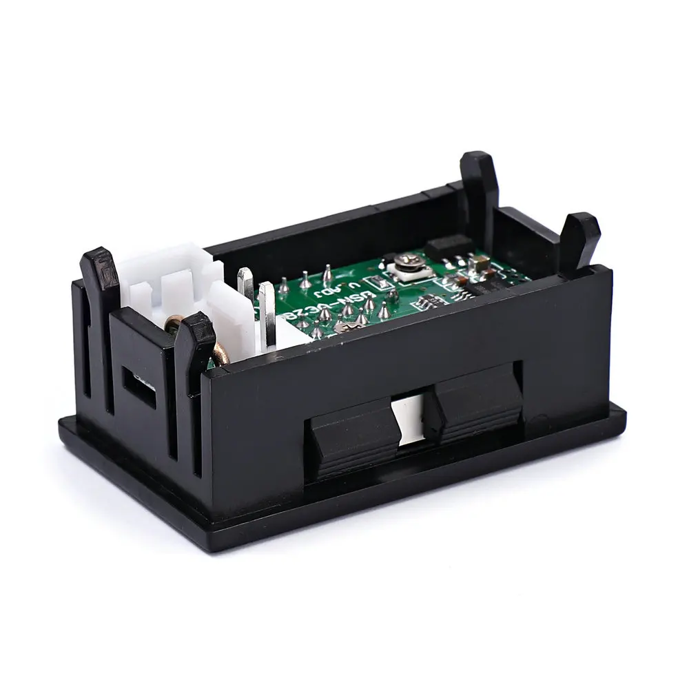 DC0-100V 10A 50A 100A الفولتميتر مقياس التيار الكهربائي أحمر أزرق LED أمبير المزدوج الرقمي فولت متر مقياس 0.28 ''LED عرض 50A 100A كلبشة