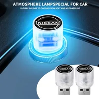Car USB Atmosphere Light No-wiring Small Night Light For Nissan Altima Juke Murano Pathfinder Rogue Sentra Versa Teana Sylphy