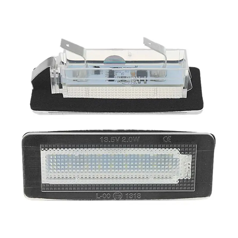 Authentic 4X Car LED License Plate License Plate Light For Smart Fortwo W450 W451 W453 view 3