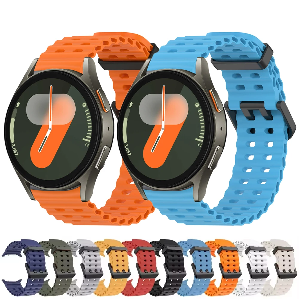 20mm straps for Samsung Galaxy Watch 7 Band 6 5 4 40mm 44mm/4 6 Classic/5 Pro wristband correa Bracelet Galaxy Watch 7 Strap