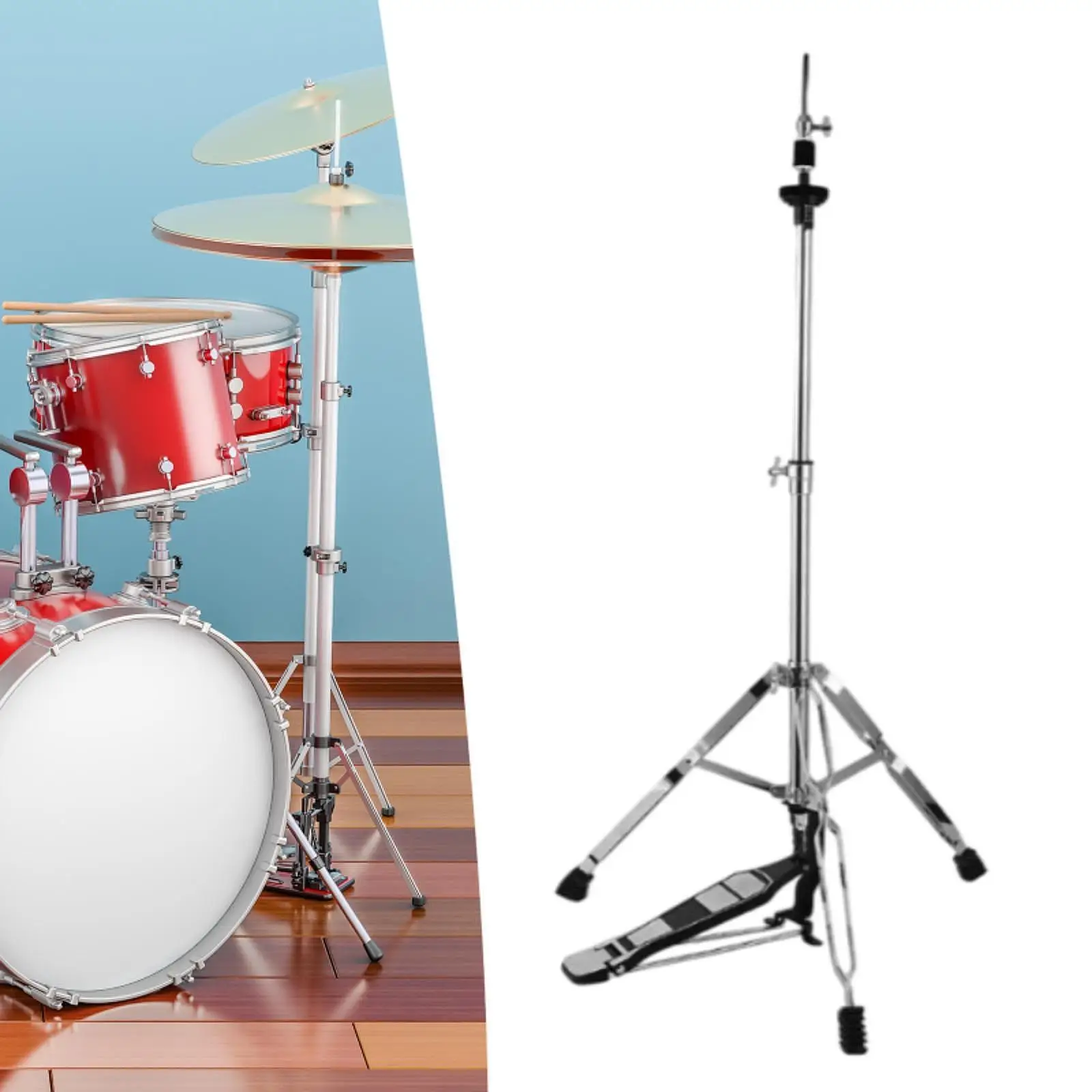 

Metal Hi Hat Stand Cymbal Stand Drum Cymbal Pedal for Drummer Musical Instrument
