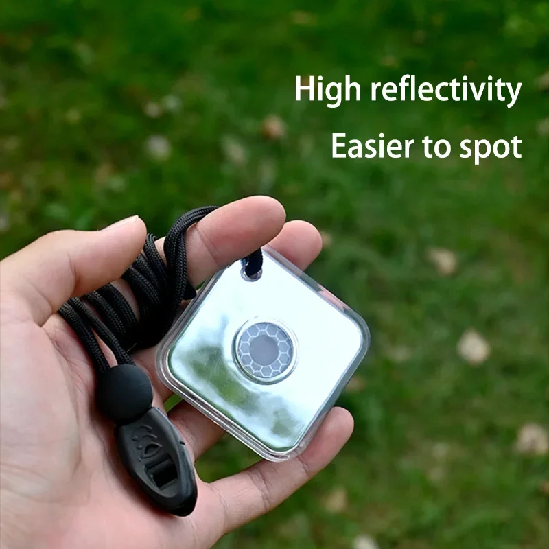 Überlebenssignalspiegel Outdoor Survival Signalspiegel Lebensrettungswerkzeug Reflektorenunlight Reflektor Wandern Camping Notfälle