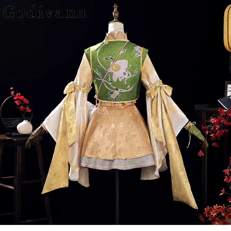 Disfraz de Príncipe bendición oficial del cielo para mujer, traje de Cosplay de animación Hanfu, conjunto de falda de Cosplay antigua para mujer