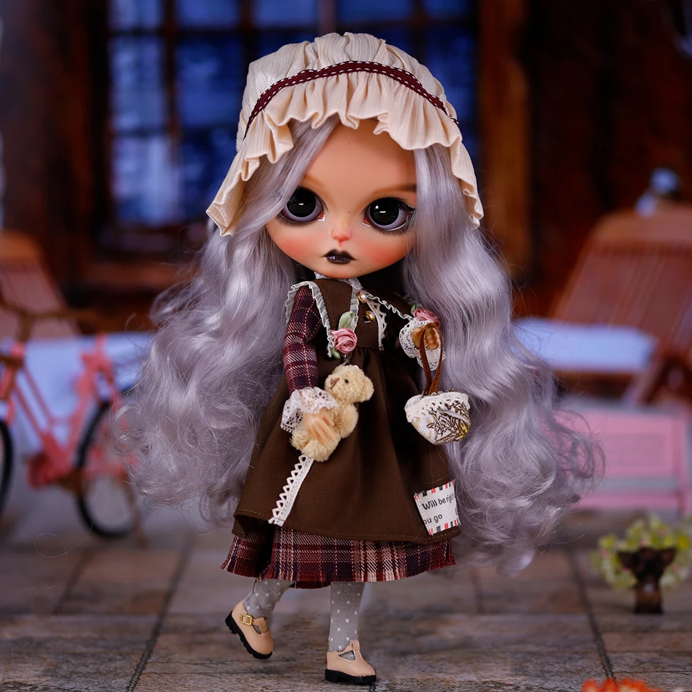 ICY DBS Blyth 1/6 Lalka Ręcznie Malowany Zestaw Lalka Opalona Skóra Długie Rzęsy Zasypiające Oczy Zestaw SD