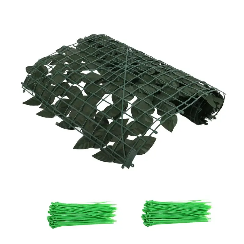 FAST-Fence Wall Decoration Artificial Green Leaves Can Stretch Privacy Fence Screen Plant Leaves, Suitable For Home, Garden