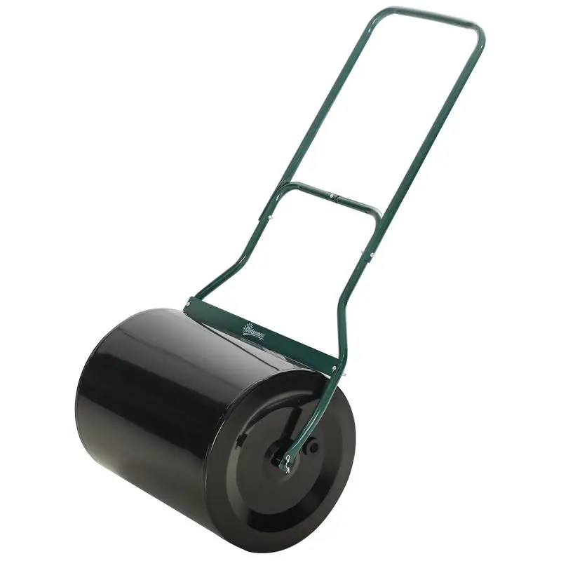 Rodillo para Césped Outsunny de 20 Pulgadas, con Capacidad para 16 Galones de Agua o Arena, Ideal para Alisar el Césped del Jardín