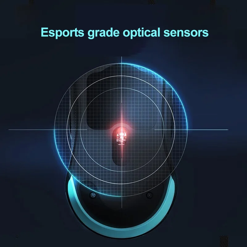 ماوس الألعاب السلكي Erazer G300 بتصميم متماثل لكل من اليد اليسرى واليمنى. تأثيرات إضاءة متعددة وضبط المستويات الأربعة #2