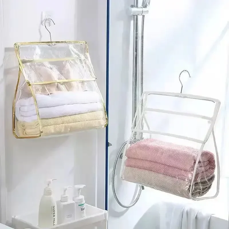 Bathroom Waterproof Hanging Bag Mobile Phone Clothing Storage Bag Cosmetic Storage Bags Transparent Wash Bags