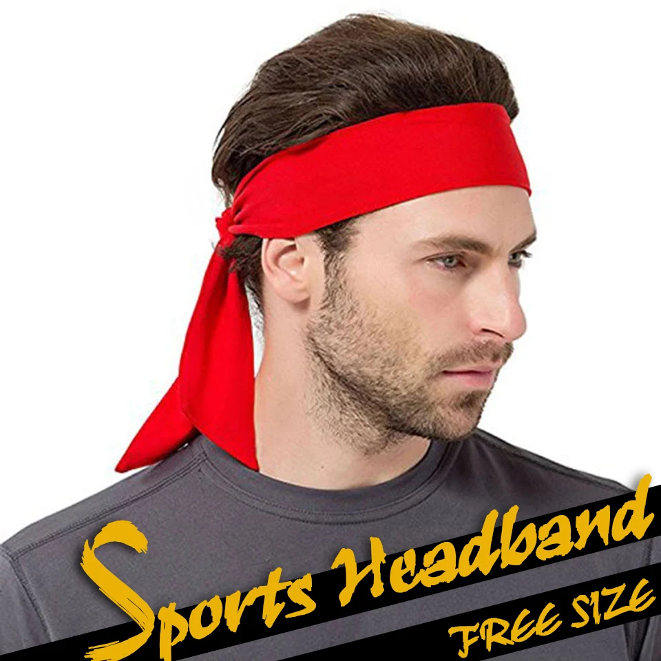 Sports Pirates Headband Head Tie Quick-Drying Sweatband for Cycling Running Basketball Tennis Karate Yogo Athletics Pirates Cost