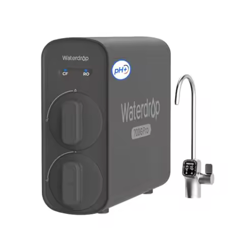 [ Dual Flow ] G5P700A-Pro Alkaline Mineral pH+ Reverse Osmosis Water Filter NSF/ANSI 58 and 372 Certified 8 Stage Reverse Osmos