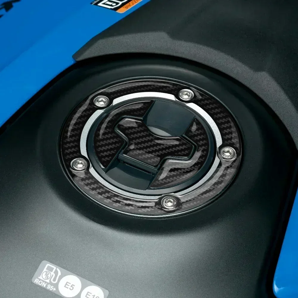 Dla Suzuki GSX-R600 GSXR750 GSXR 1000 GSX-R1000R 2017-2018 motocykl pokrywa korka paliwa kalkomania 3D wygląd węgla